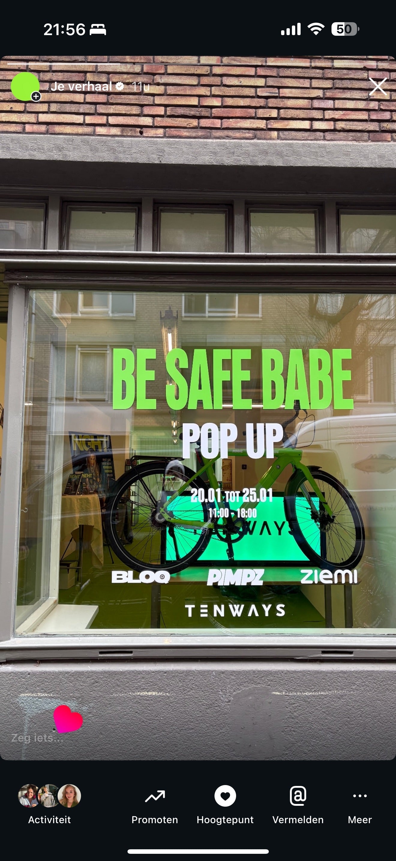 BE SAFE BABE POP-UP 💚