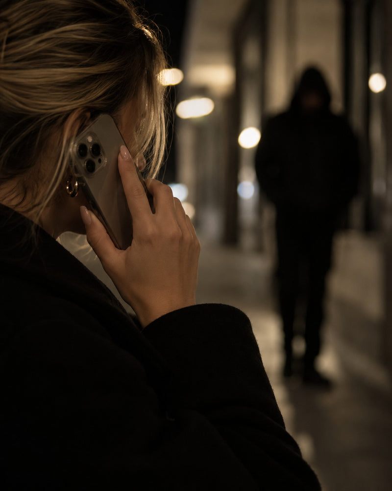 Calling someone so you won't be approached